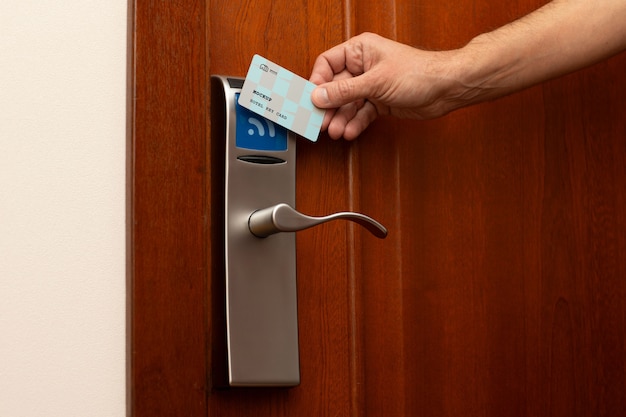 Hotel key card mockup