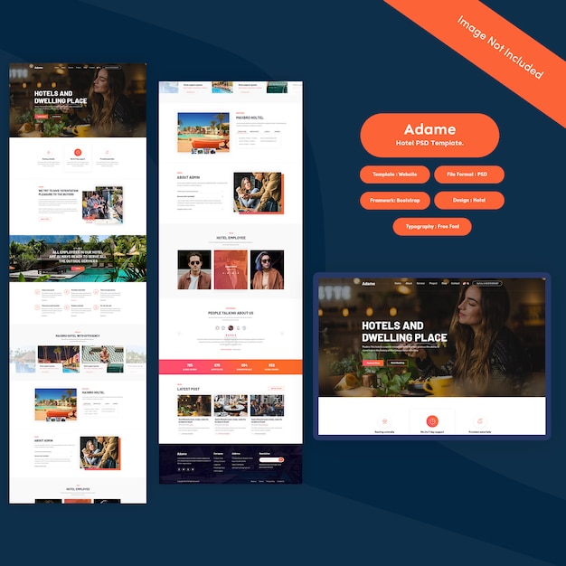 Hotel psd template