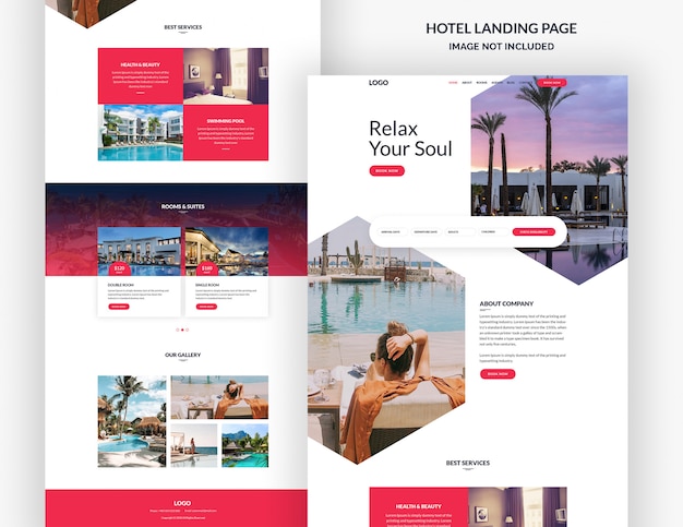 Hotel & resort website paginasjabloon