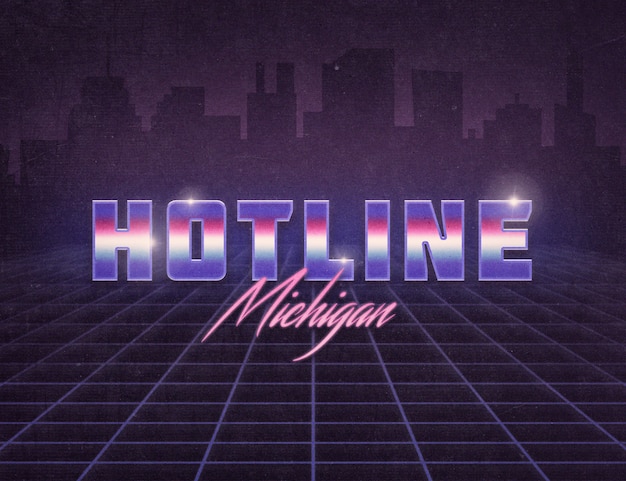 Hotline text effect