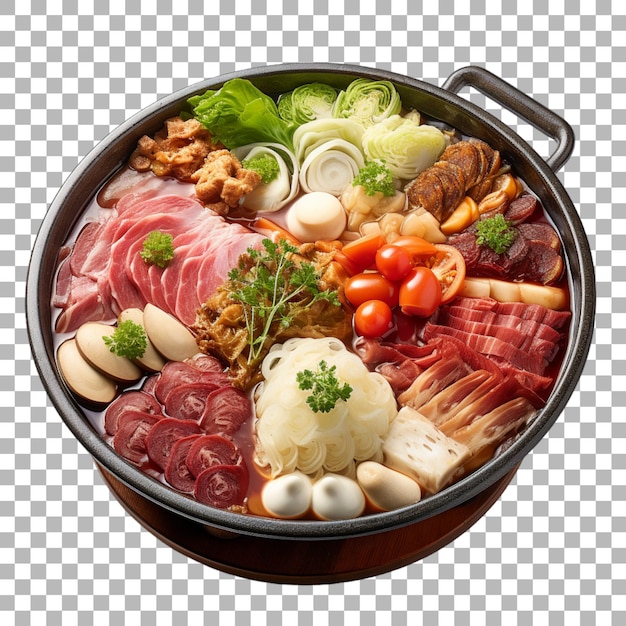 PSD hotpot on transparent background