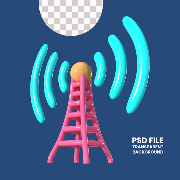 PSD hotspot 3d illustration icon