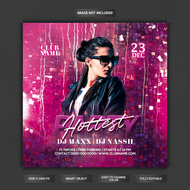 Hottest party flyer template