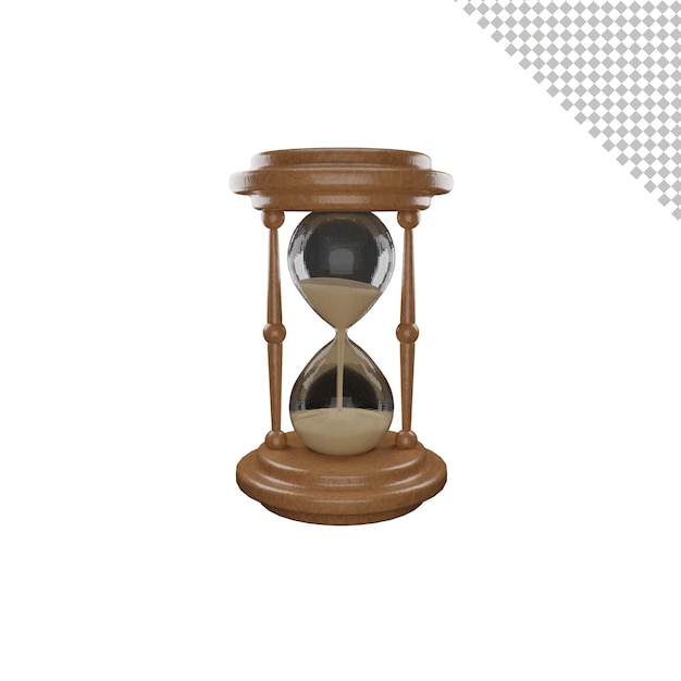 PSD hourglass 3d icon