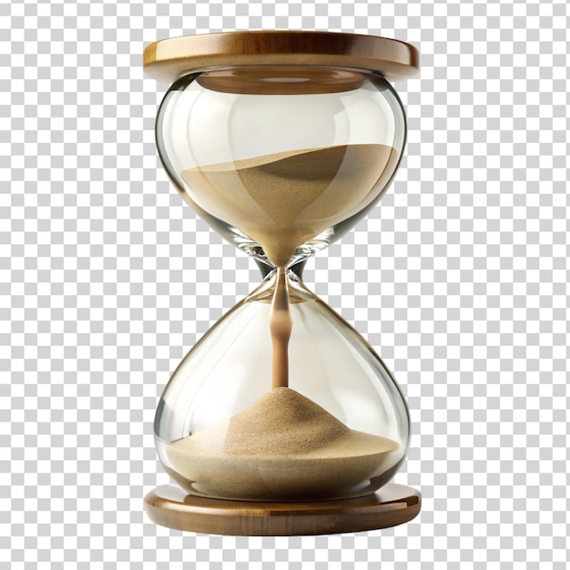 PSD hourglass isolated on transparent background