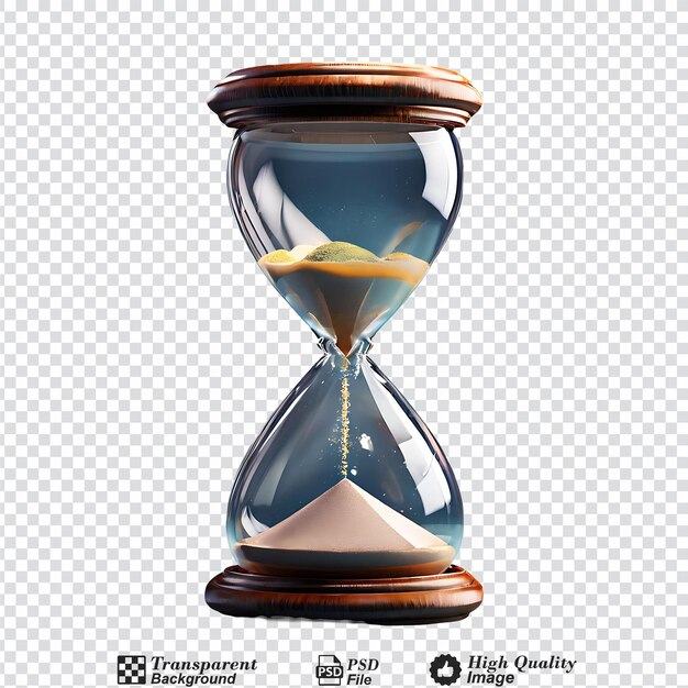 Hourglass isolated on transparent background