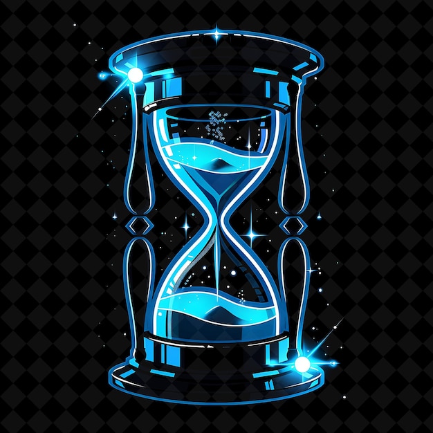 PSD a hourglass with a star on the bottom