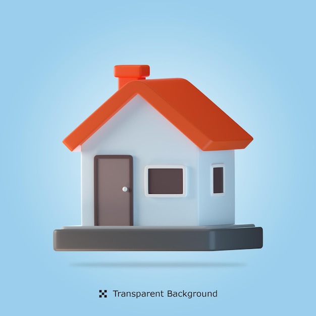 House 3d icon illustration