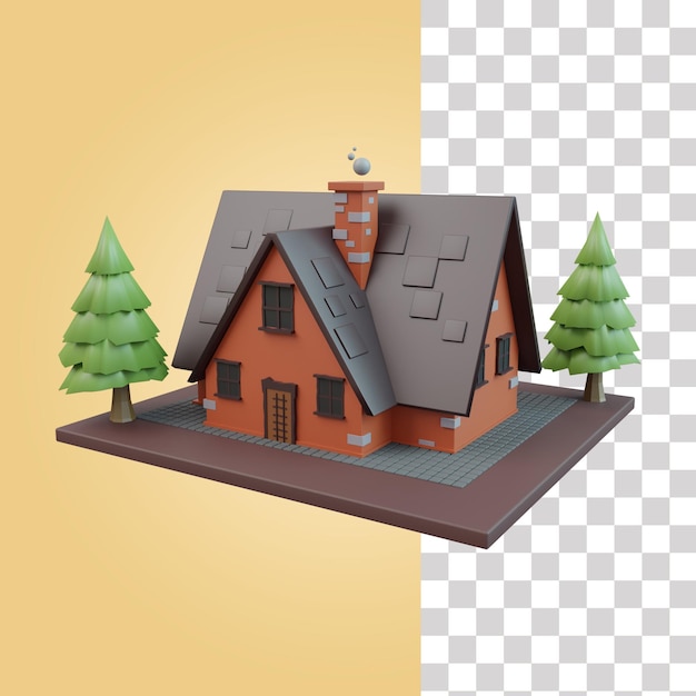 House 3d illustration