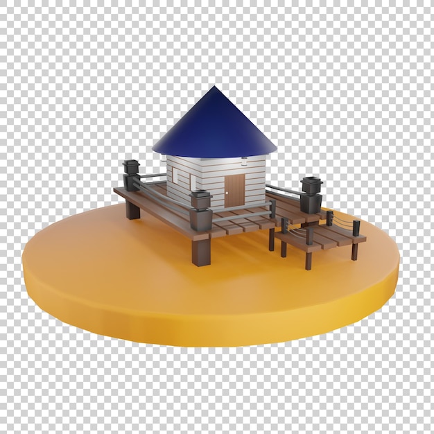 PSD 집 3d