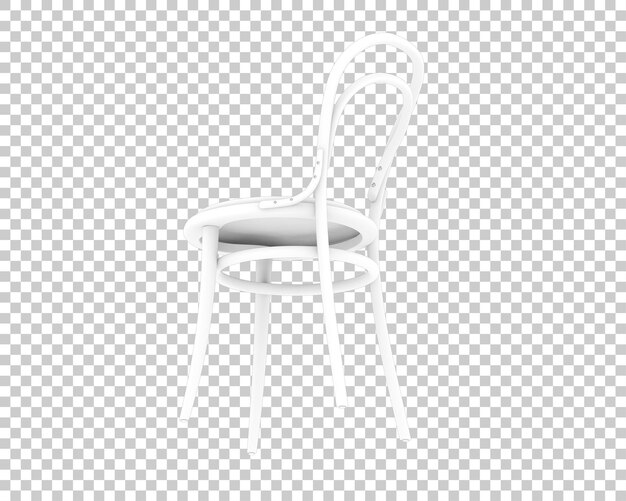 PSD house chair isolated on transparent background 3d rendering illustration