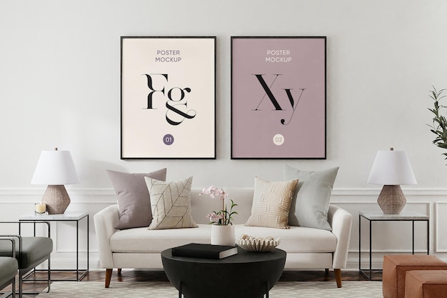 House Decoration Posters Mockup