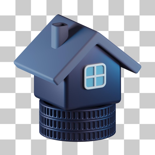 House investment 3d icon