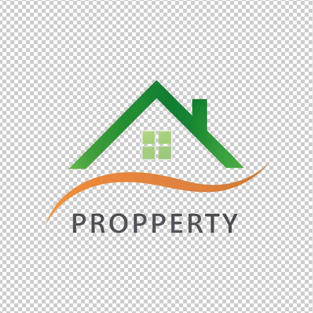 PSD house logo on transparent background