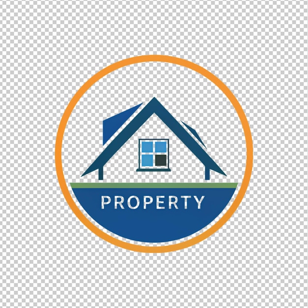 PSD house logo on transparent background