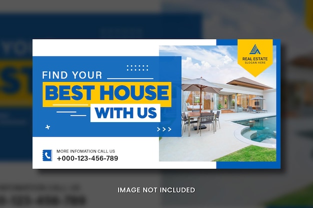 PSD house real estate sale banner