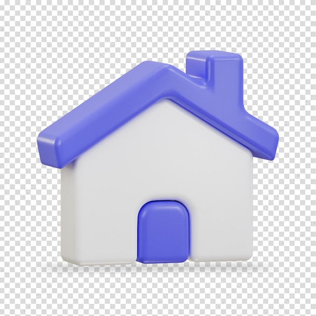 House symbol real estate mortgage loan concept 3d vector icon illustration