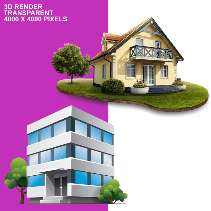 PSD house transparent background