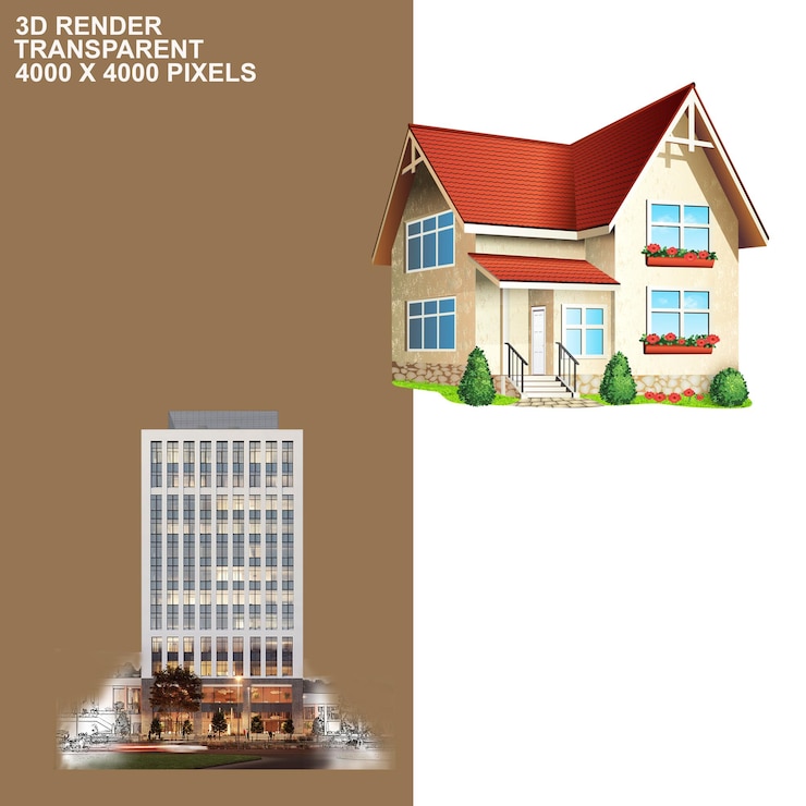 PSD house transparent background