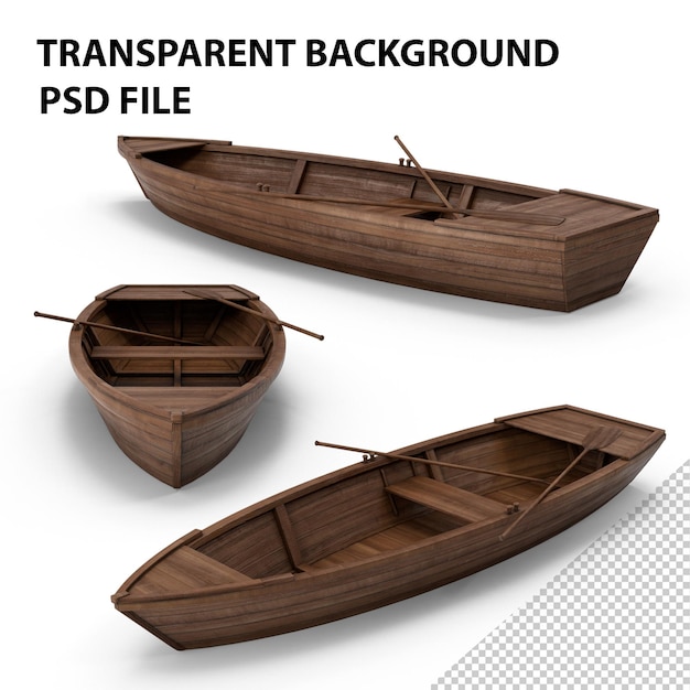 PSD houten boot png