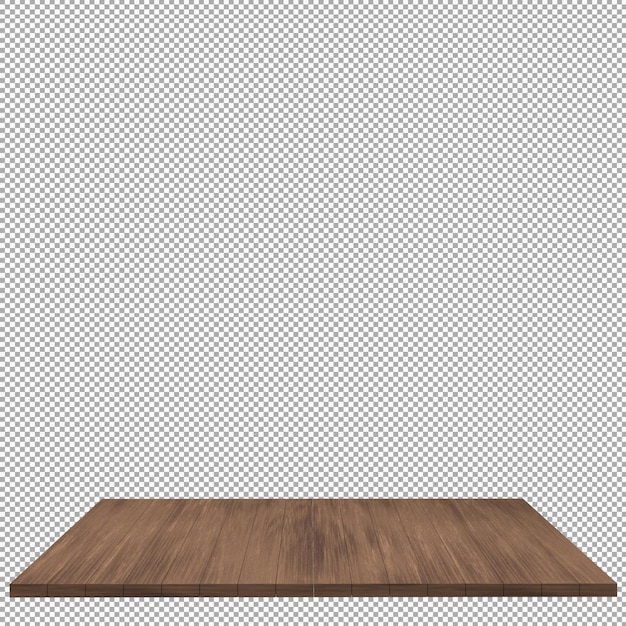 PSD houten bord 3d render geïsoleerd