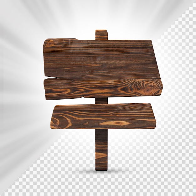 PSD houten bord 3d render