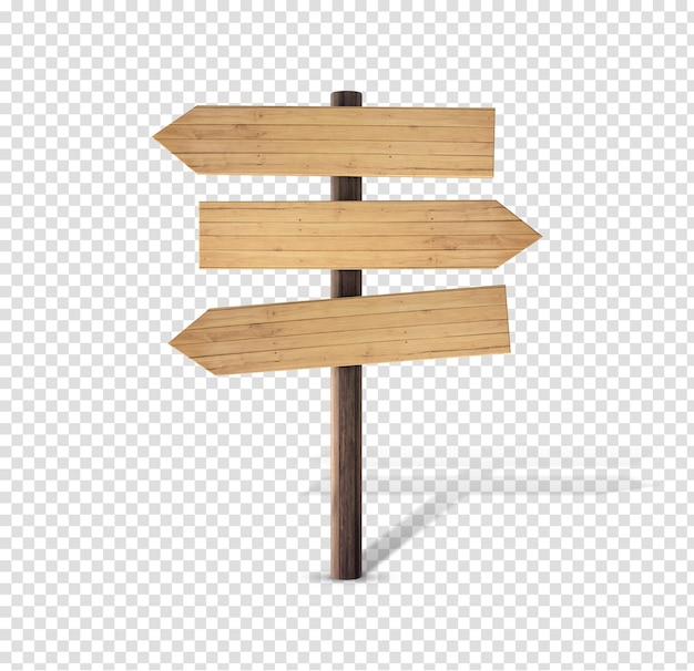 Houten bord gewoon leeg 3d render