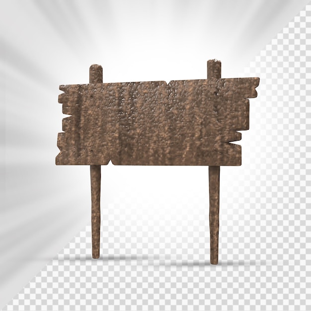 Houten borden 3d render