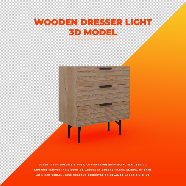 Houten dressoir licht