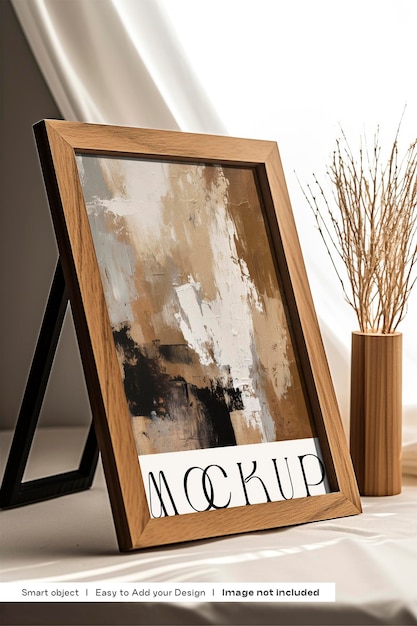 Houten frame mockup