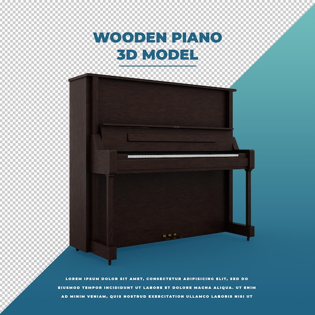 PSD houten piano