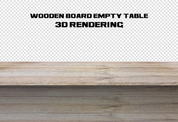 Houten plank lege tafel