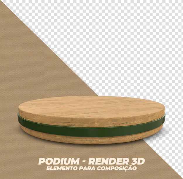 houten podium