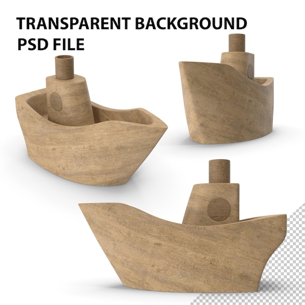 PSD houten schip png