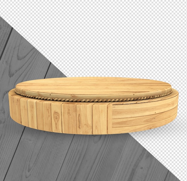 Houten singboard hangend 3d render