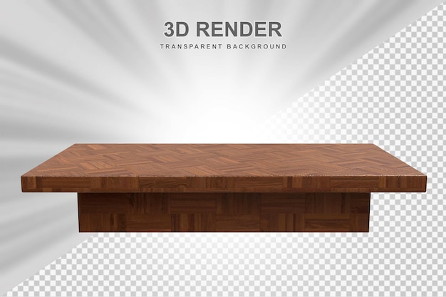 Houten tafelblad 3d