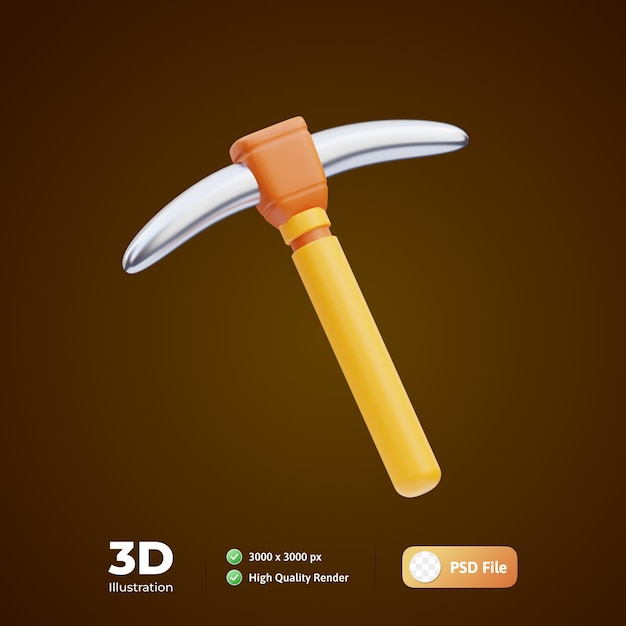 Houweel 3D illustratie