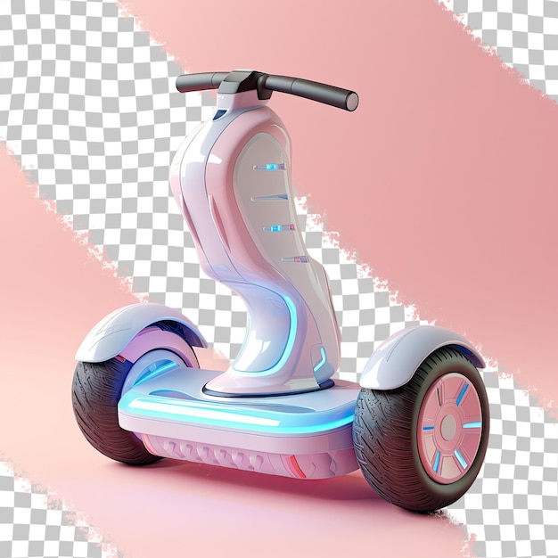 PSD hoverboard uno scooter autobilanciante che utilizza la tecnologia del giroscopio con sfondo trasparente