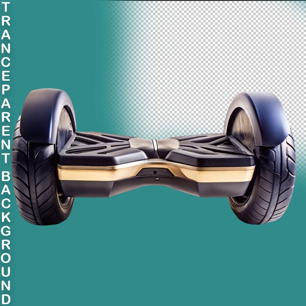 PSD hoverboards close up isolated on transparent background