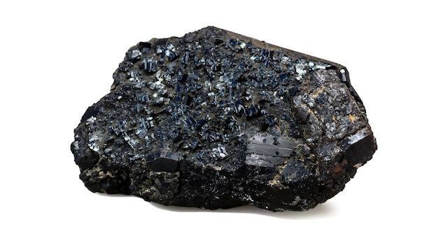 Hubnerite-mineraal met een transparante achtergrond