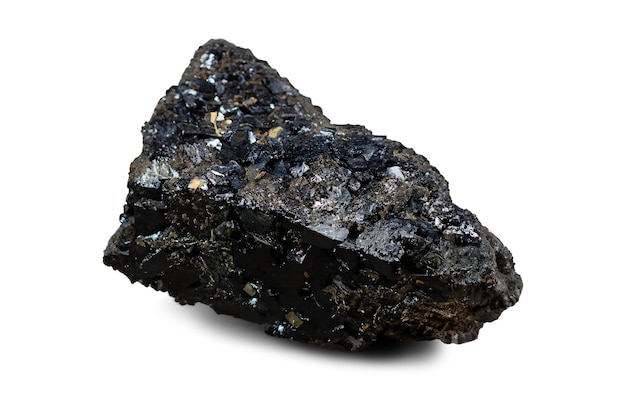 Hubnerite-mineraal op geïsoleerde BG