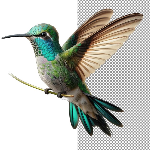 PSD hues of sky lively bird illustration in isolation