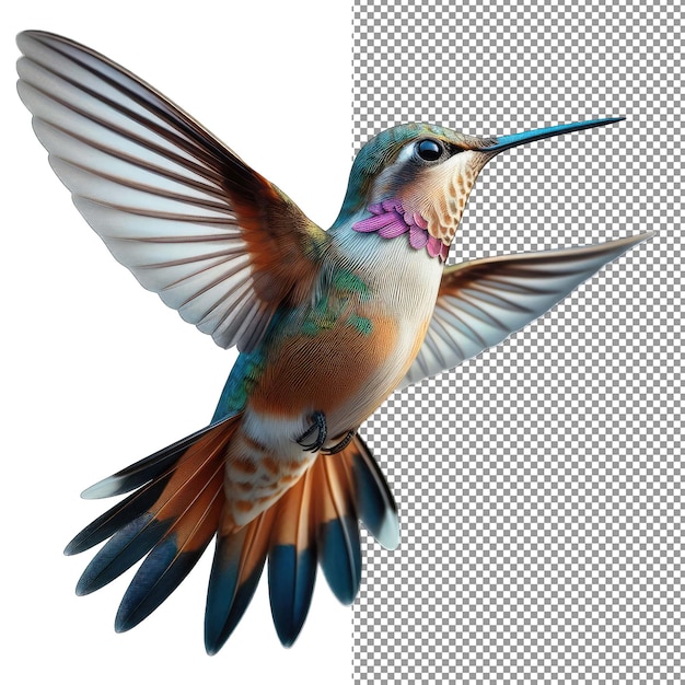 PSD hues of sky lively bird illustration in isolation