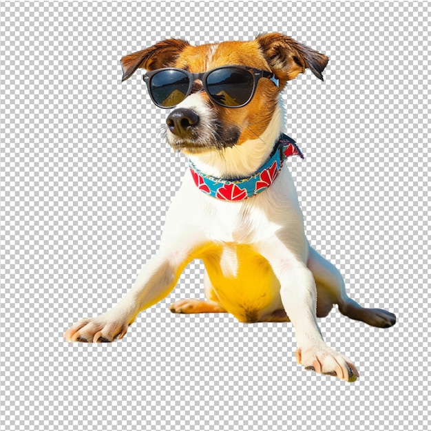 PSD huisdierenportret met zonnebril