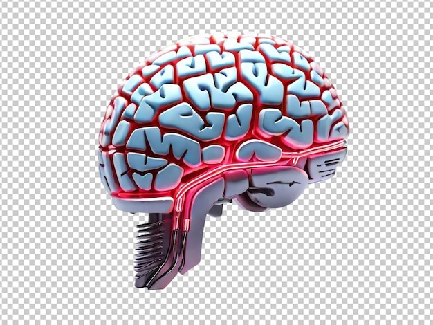 PSD human brain made by neon glow light