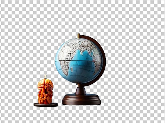 PSD human brain and world globe