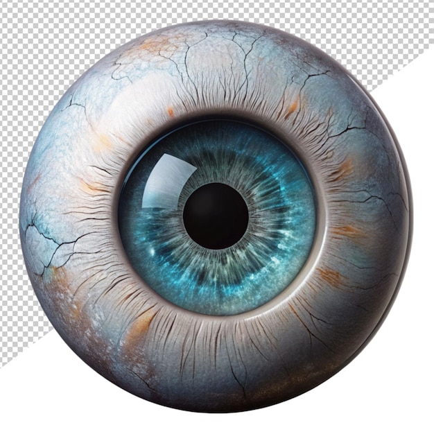 PSD human eye on transparent background