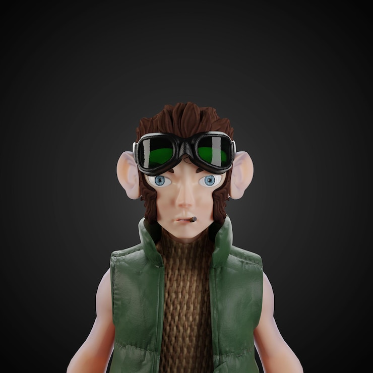 PSD human icon 3d