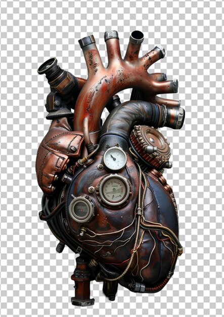 Human internal organ with heart