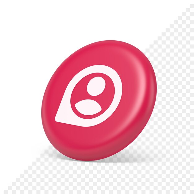 human map pin pointer location position find navigation button person gps global data 3d side view icon